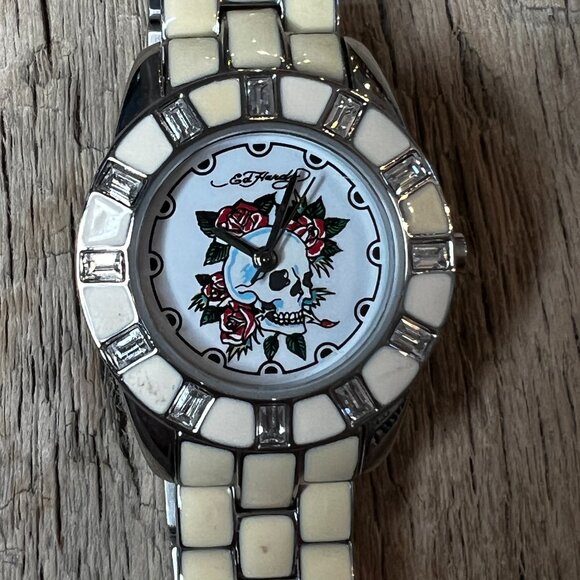 Ed Hardy Skull Watch, Vintage Y2K Women’s Statement Piece, Authentic main image 6
